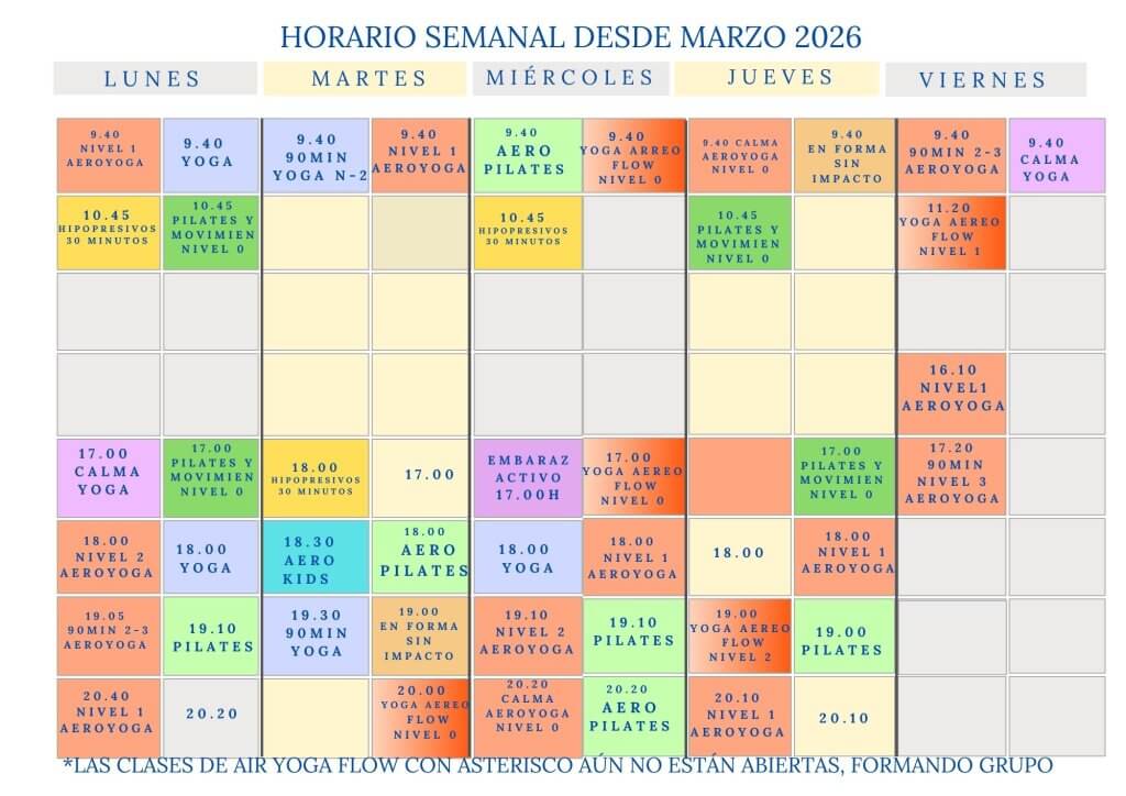 HORARIO CLASES
